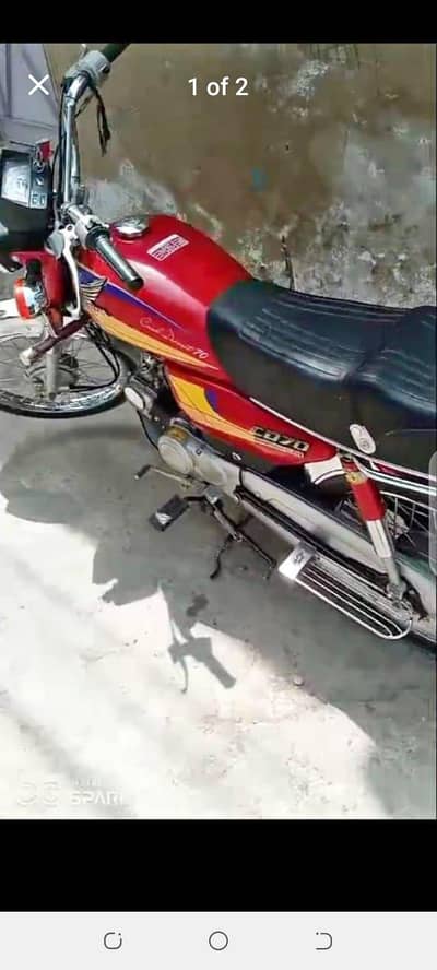 call WhatsApp 03255563736 Honda CD 70 bike for sale