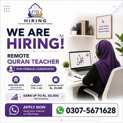 Jobs for Online Quran Teachers
