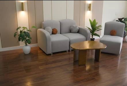 Beautiful 3 Seater Convertible Sofa Set With Centre Table
