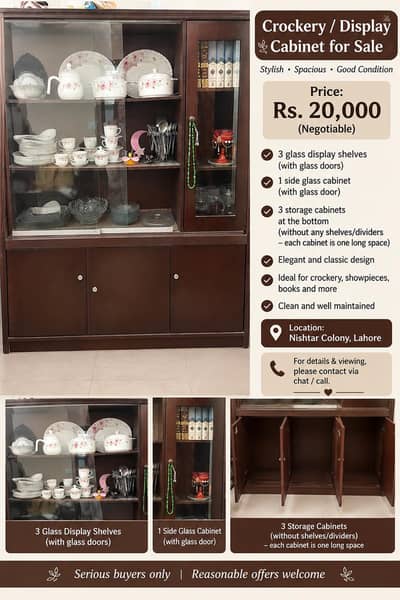 wooden divider/crockery rack