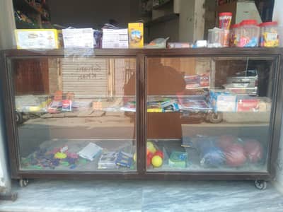 Shop counter.