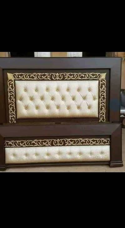 king size bed/poshish bed/home furniture/side tables/wooden bed set