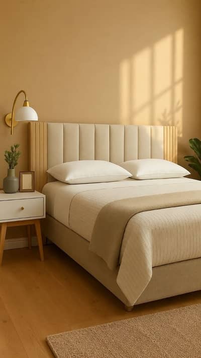 furniture for sale/poshish bed/side tables/single bed/bridal furniture