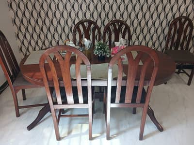Seesham Wood 6 Chair Dinning table