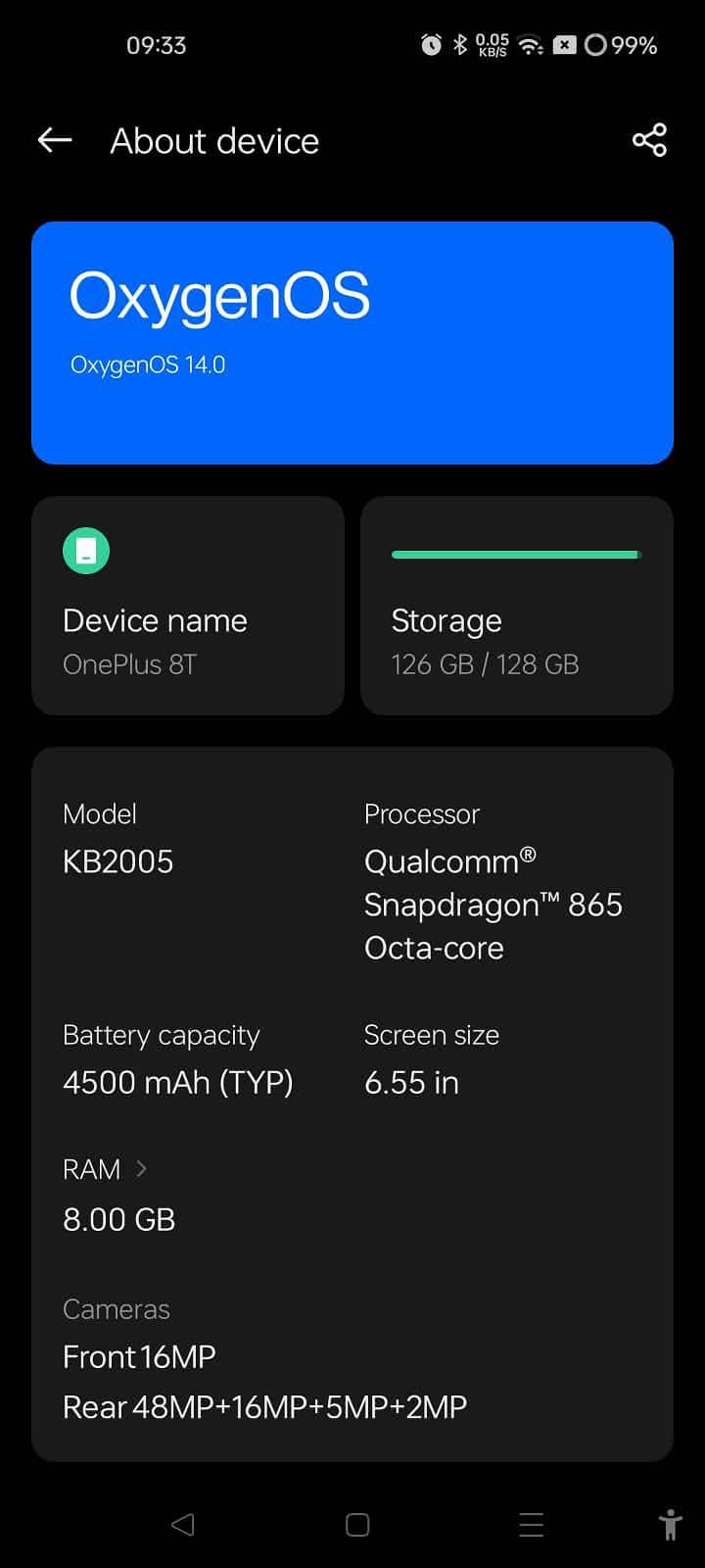 One Plus 8T 12