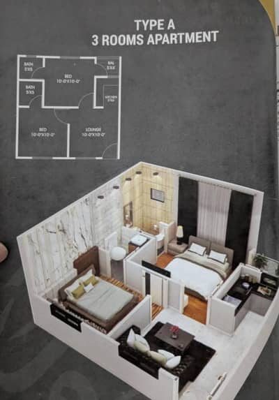4th Floor West Open Apartment - Al Ghafoor Grand City