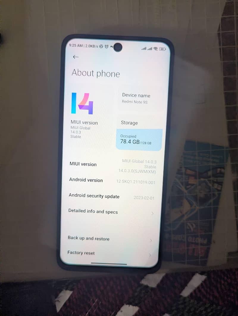 Xiaomi Redmi Note 9S 0