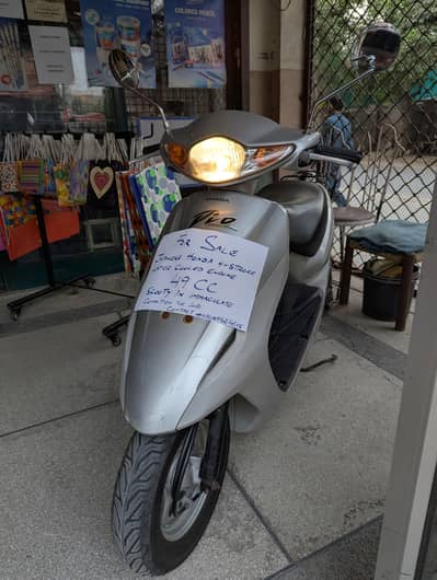 Japanese HONDA 4 stroke water cooled Scooty