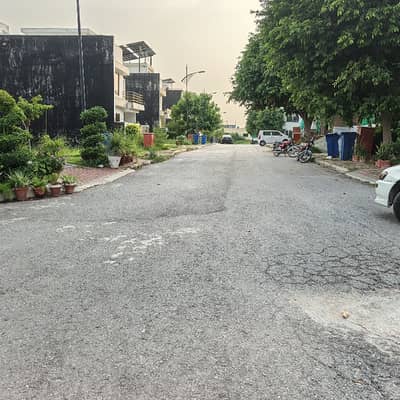 8 Marla Plot For Sale Front And Back Boulevard Road Back Open And Extra Land