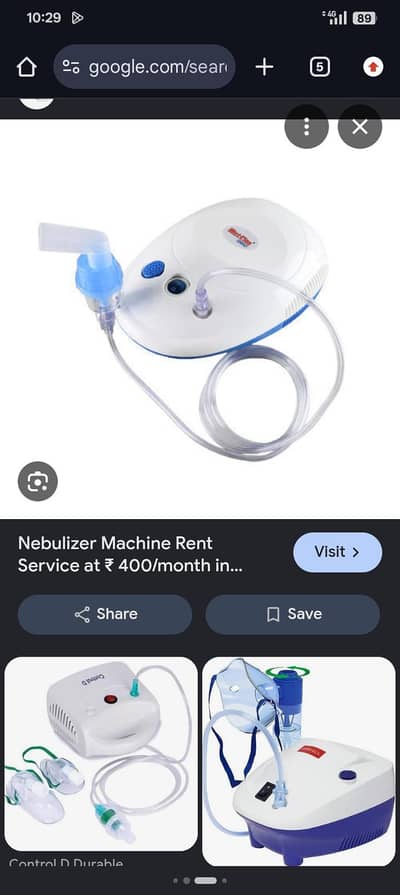 Nebulizer Machine Rent Service