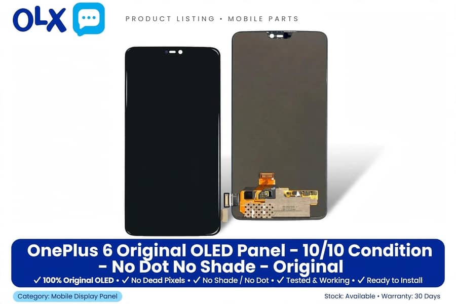 OnePlus 6 Original OLED Panel - 10/10 Condition 1
