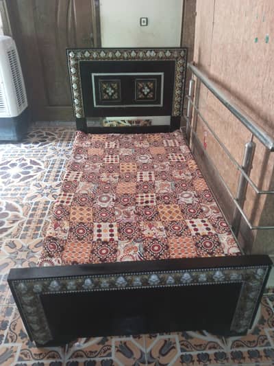 Single Wooden Bed