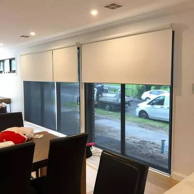 Roller Blinds | Zebra Blind | Customised curtain/ office design/ grass