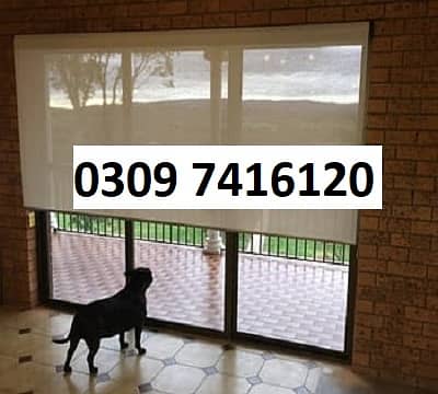 Office window blind Blackout/ Zebra Blind | Wooden Floor | Vinyl Floor