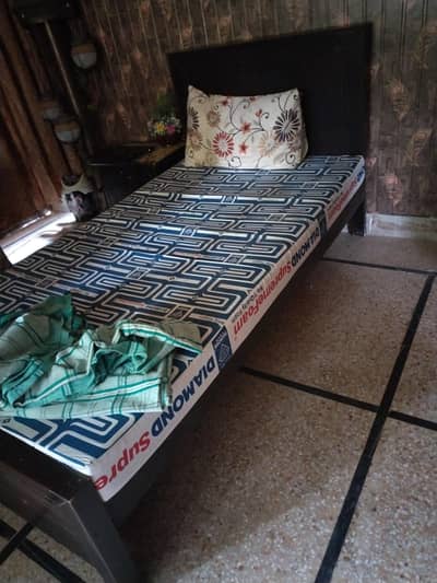 wooden bed