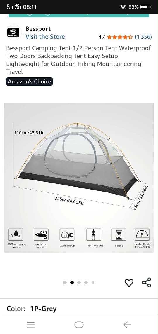 Waterproof tent 1
