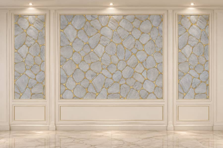 WPC fluted panel-Wall panel-Wallpaper-Pvc wallpaper-Solid panel 1