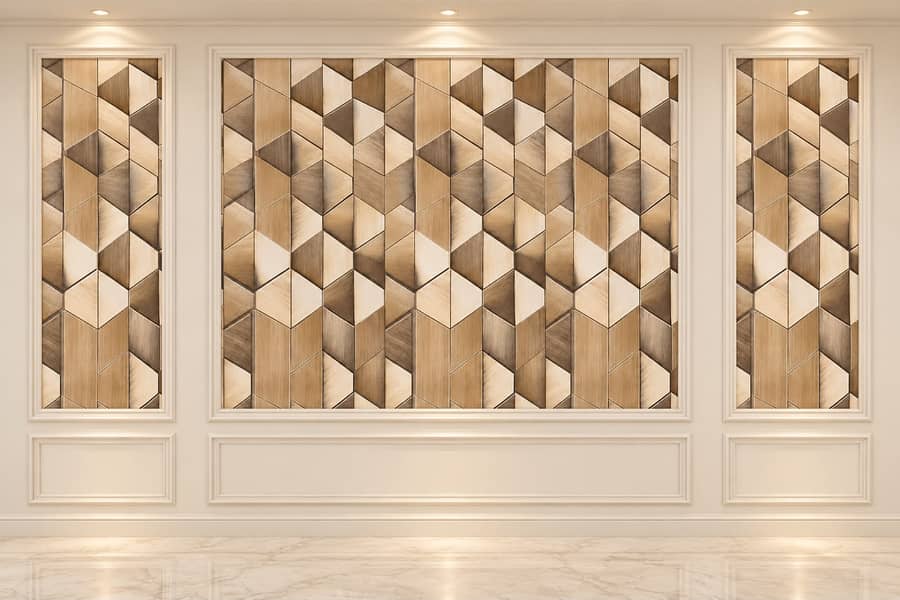 WPC fluted panel-Wall panel-Wallpaper-Pvc wallpaper-Solid panel 2