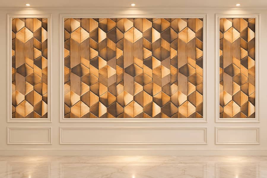 WPC fluted panel-Wall panel-Wallpaper-Pvc wallpaper-Solid panel 4