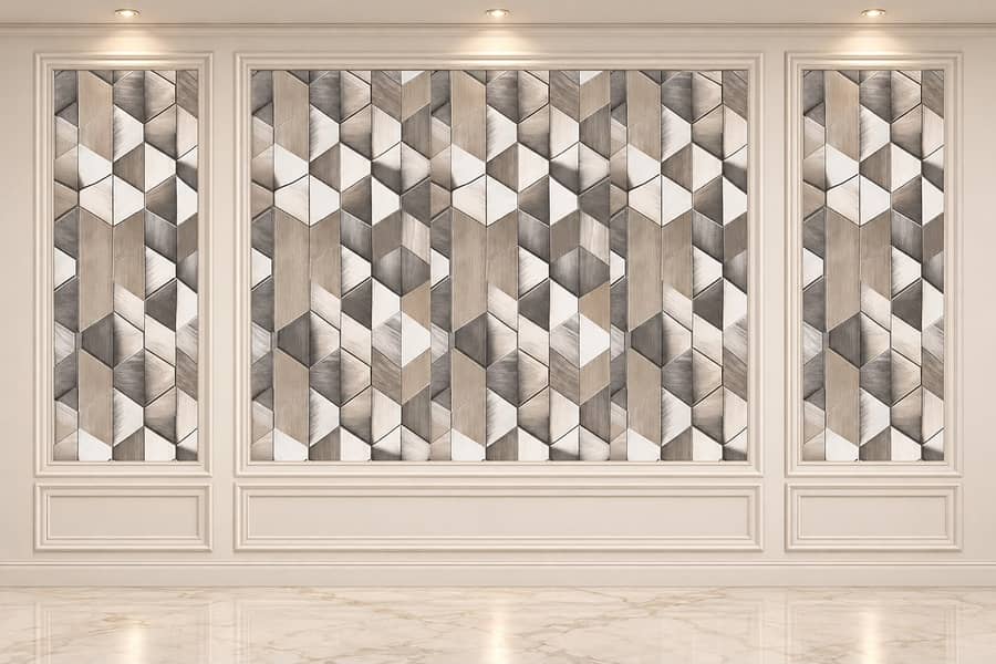 WPC fluted panel-Wall panel-Wallpaper-Pvc wallpaper-Solid panel 7