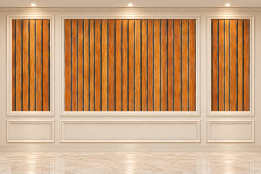 WPC fluted panel-Wall panel-Wallpaper-Pvc wallpaper-Solid panel 9