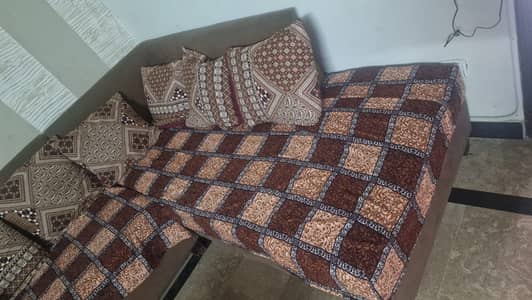 7 seater sofa, footrest and 3 stool