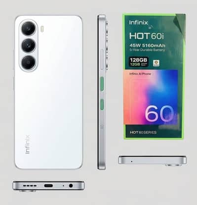 Infinix hot 60i box se bahir nikla 12/128 only two weeks use