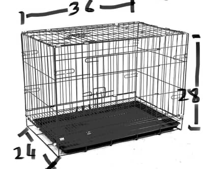 Imported heavy duty collapsible large dog cage with tray