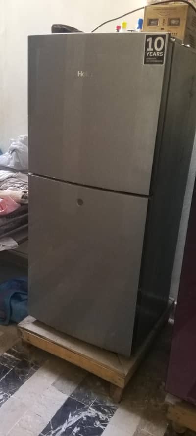 haier (double door stand fridge)