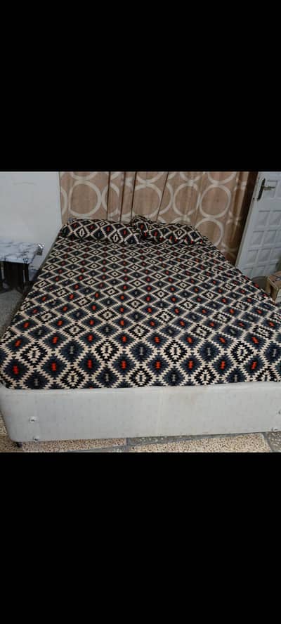 Double bed with Spring Mattress