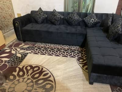 Sofa set l shape condition new 6 seater