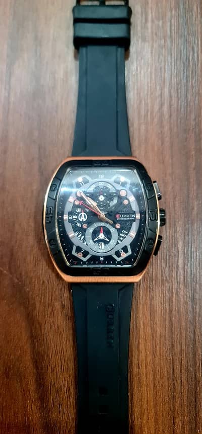 CURREN 8443 Men's Rubber Straps Watch
