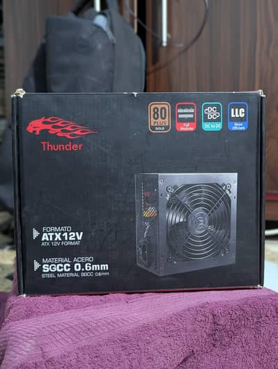 Thunder 80 Plus Gold Full Modular ATX 12V Gaming PSU - With Box