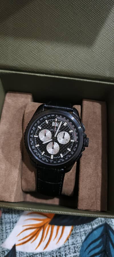 Grovana Sports Swiss Chronograph Watch - Box & Certificate