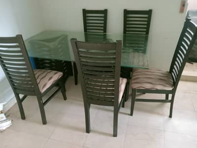 wooden dining table