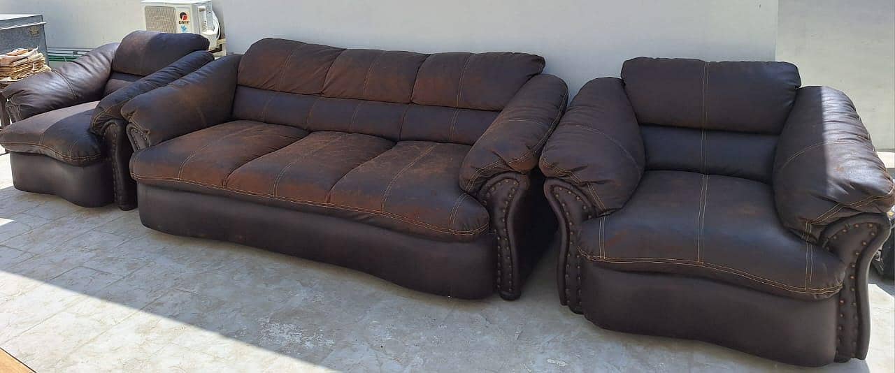 Leather Sofa Set 3