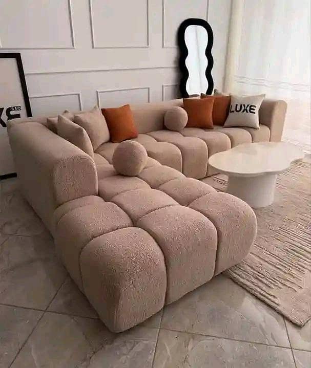 L. SHAPED BUBLE STYLE SEND SOFAS 1