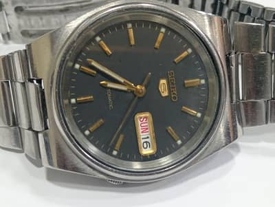 Seiko 5 automatic watch 7s26 day and date mens watch