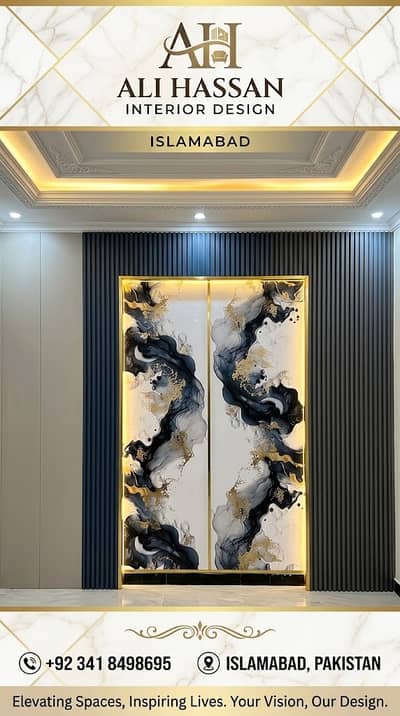 Elevate Your Home with Luxury Fluted Panels.