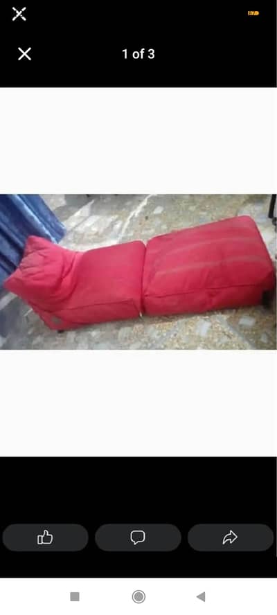 Like a new foldable Bean bag + extra beans 