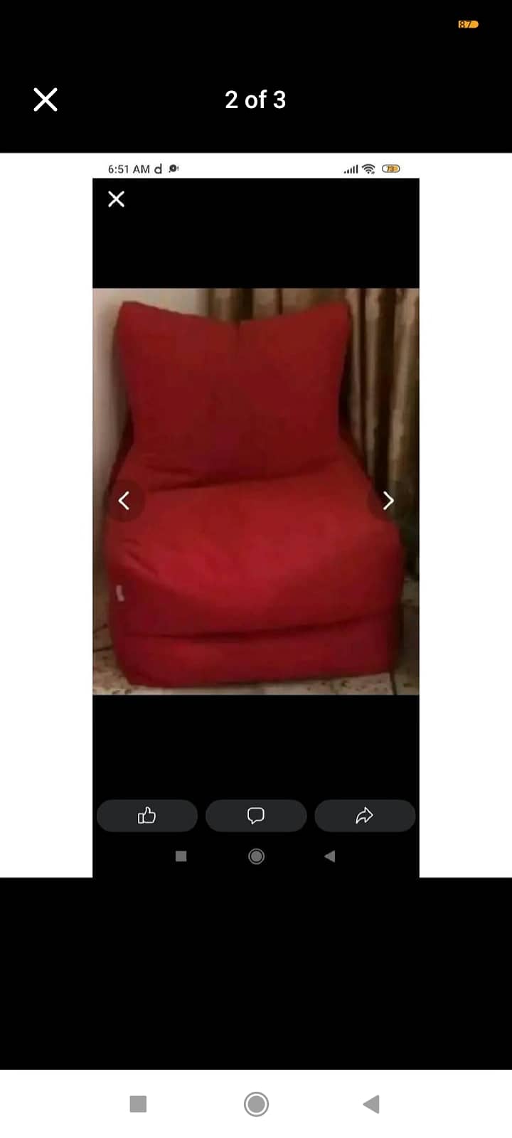 Foldable Bean Sofa 1