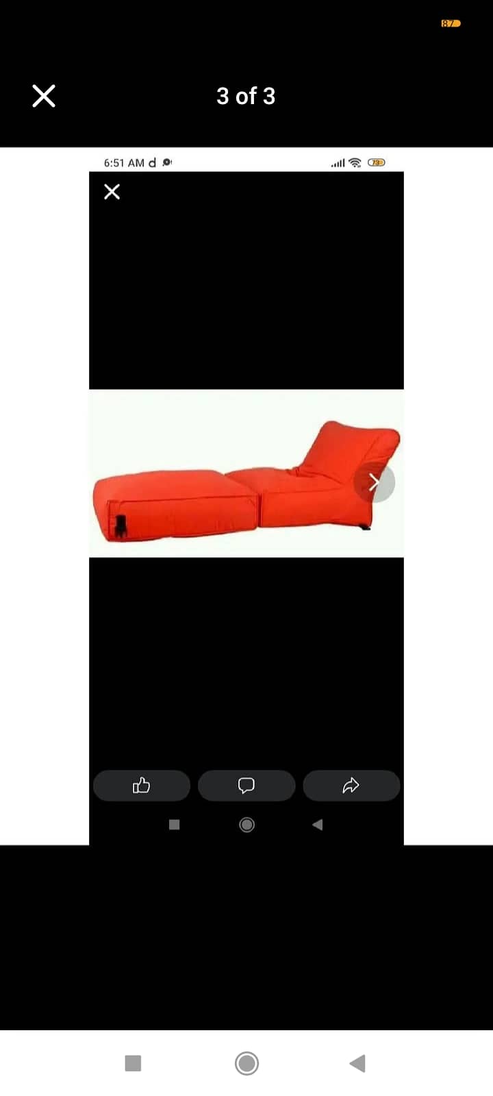 Foldable Bean Sofa 2