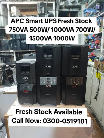 APC UPS 750VA, 1000VA, 1500VA, 2KVA, 3KVA, 5KVA | UPS APC Fresh Stock
