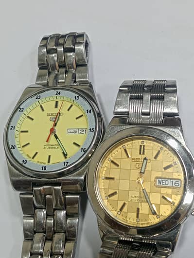 Seiko 5 automatic watch 7s26 day and date dual window watch for men