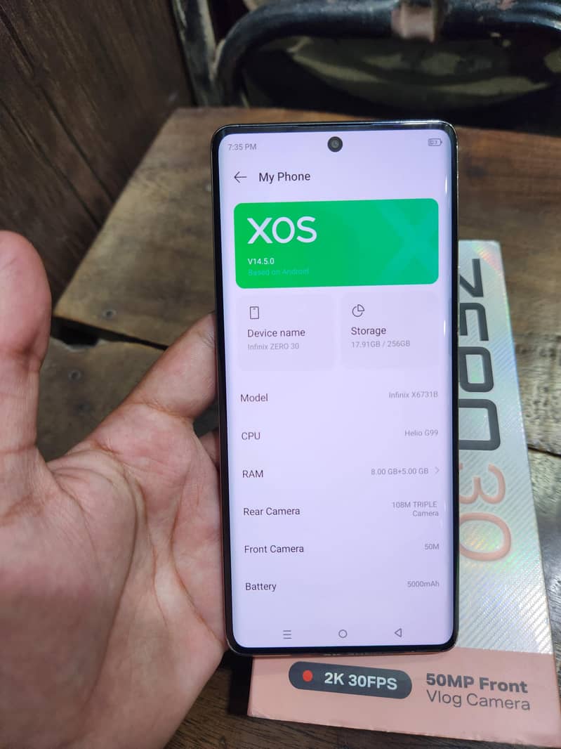 Infinix Zero 30 (8+8/256gb) with box and charger 2