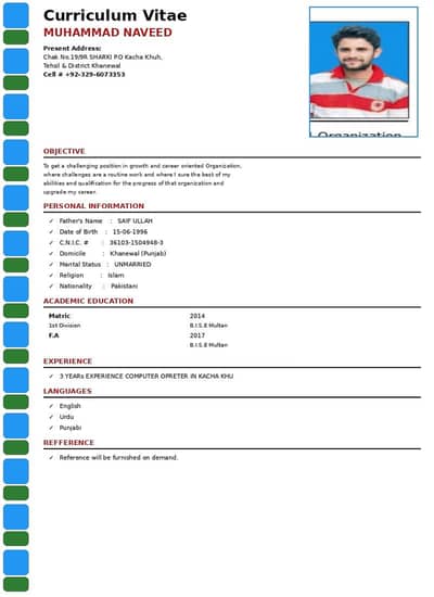12 Pass Honest Boy Need Job Urgently - Any Work in mian channu or khan