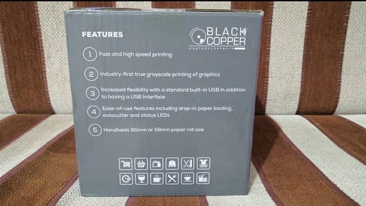 Black Cooper Thermal Printer
