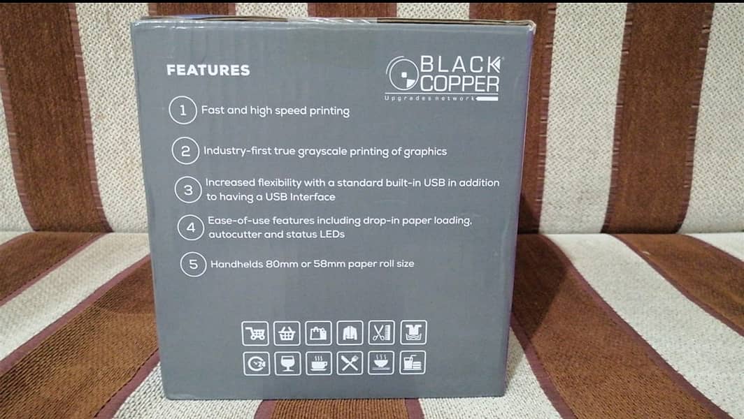 Black Cooper Thermal Printer 0