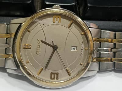 Citizen Watch Two tone sapphire glass watch for men