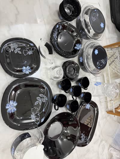 Crystal dinner set 50 pcs